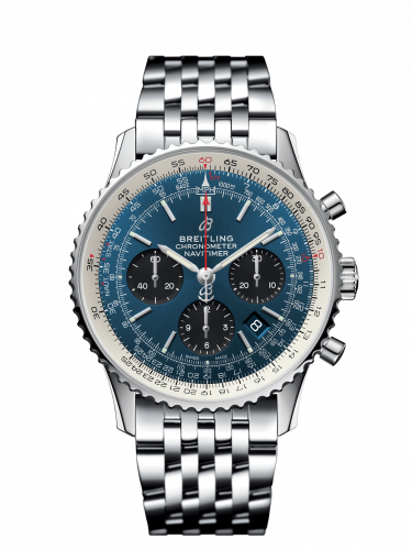 Breitling Navitimer 1 B01 Chronograph 43 Stainless Steel / Blue / Bracelet AB0121211C1A1 Breitling Navitimer 1 B01 Chronograph 43 Stainless Steel / Blue / Bracelet AB0121211C1A1