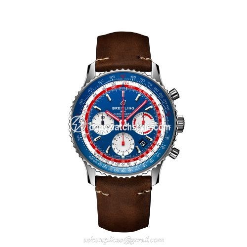 Breitling Navitimer 1 B01 Chronograph 43 Stainless Steel / Airline Editions Pan Am / Calf / Pin AB01212B1C1X1 Breitling Navitimer 1 B01 Chronograph 43 Stainless Steel / Airline Editions Pan Am / Calf / Pin AB01212B1C1X1
