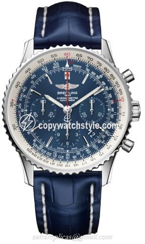 Breitling Navitimer 01 43 Stainless Steel / Blue Sky / Croco / Pin AB012512/C864/732P/A20BA.1 Breitling Navitimer 01 43 Stainless Steel / Blue Sky / Croco / Pin AB012512/C864/732P/A20BA.1