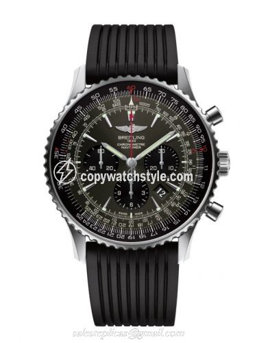 Breitling Navitimer 01 46 Stainless Steel / Stratos Grey / Rubber AB01271A.F570.252S Breitling Navitimer 01 46 Stainless Steel / Stratos Grey / Rubber AB01271A.F570.252S