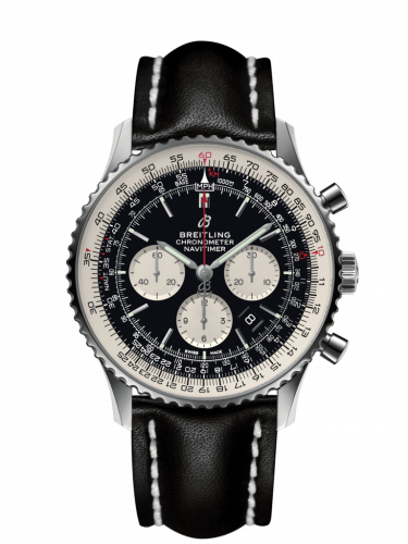 Breitling Navitimer 1 B01 Chronograph 46 Stainless Steel / Black / Calf / Pin AB0127211B1X1 Breitling Navitimer 1 B01 Chronograph 46 Stainless Steel / Black / Calf / Pin AB0127211B1X1