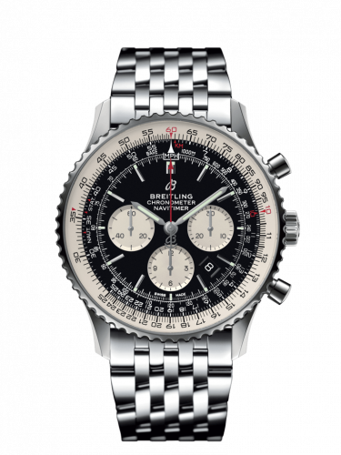 Breitling Navitimer 1 B01 Chronograph 46 Stainless Steel / Black / Bracelet AB0127211B1A1 Breitling Navitimer 1 B01 Chronograph 46 Stainless Steel / Black / Bracelet AB0127211B1A1