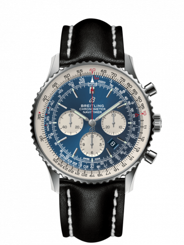 Breitling Navitimer 1 B01 Chronograph 46 Stainless Steel / Aurora Blue / Calf AB012721.CA05.441X Breitling Navitimer 1 B01 Chronograph 46 Stainless Steel / Aurora Blue / Calf AB012721.CA05.441X
