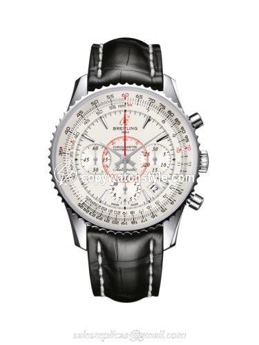 Breitling Montbrillant 01 Stainless Steel / Mercury Silver / Croco AB013012.G709.728P Breitling Montbrillant 01 Stainless Steel / Mercury Silver / Croco AB013012.G709.728P