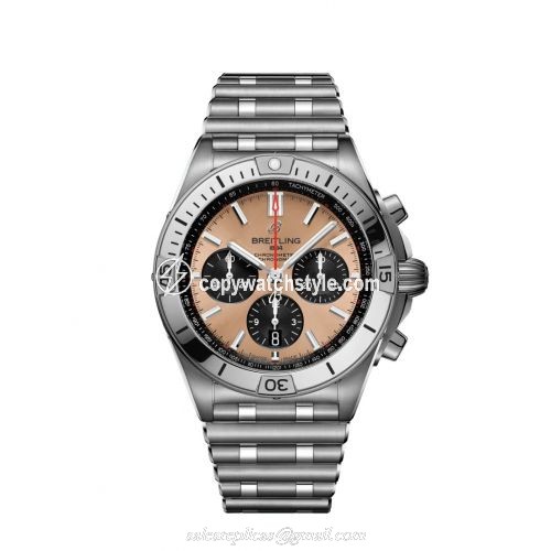 Breitling Chronomat B01 42 Stainless Steel / Copper / Rouleaux AB0134101K1A1 Breitling Chronomat B01 42 Stainless Steel / Copper / Rouleaux AB0134101K1A1