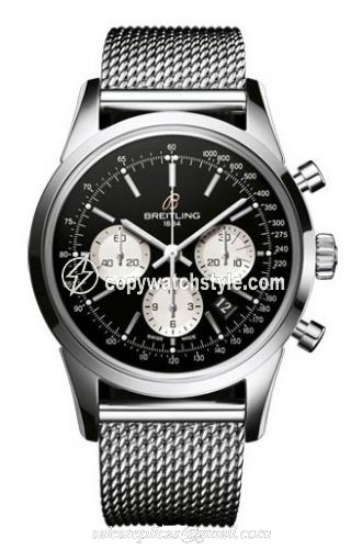 Breitling Transocean Chronograph Stainless Steel / Reverse Panda / Limited Edition AB015112/BA59/154A Breitling Transocean Chronograph Stainless Steel / Reverse Panda / Limited Edition AB015112/BA59/154A