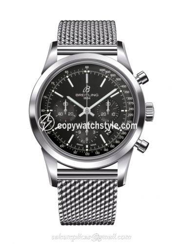 Breitling Transocean Chronograph Stainless Steel / Black / Bracelet AB0152121B1A1 Breitling Transocean Chronograph Stainless Steel / Black / Bracelet AB0152121B1A1