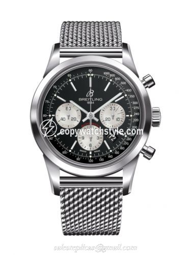 Breitling Transocean Chronograph Stainless Steel / Reverse Panda / Bracelet AB015212/BF26/154A Breitling Transocean Chronograph Stainless Steel / Reverse Panda / Bracelet AB015212/BF26/154A