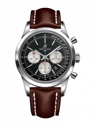 Breitling Transocean Chronograph Stainless Steel / Reverse Panda / Calf / Pin AB015212/BF26/437X/A20BA.1