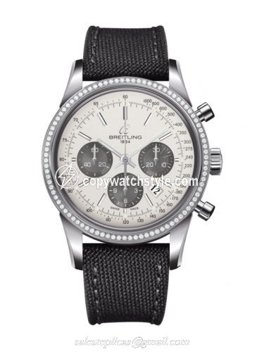 Breitling Transocean Chronograph Stainless Steel / Diamond / Panda / Military AB015253.G724.109W Breitling Transocean Chronograph Stainless Steel / Diamond / Panda / Military AB015253.G724.109W