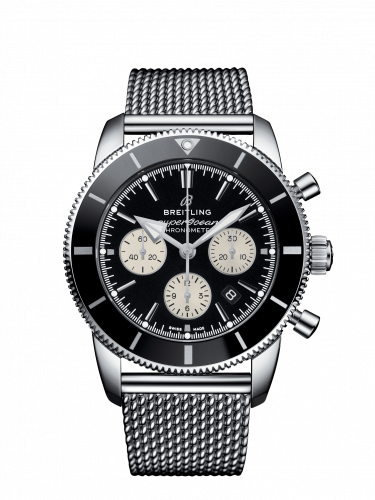Breitling Superocean Heritage II B01 Chronograph 44 Stainless Steel / Black / Bracelet AB0162121B1A1