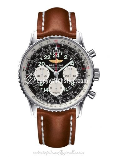 Breitling Cosmonaute Stainless Steel / Black / Calf AB0210B4.BC36.433X Breitling Cosmonaute Stainless Steel / Black / Calf AB0210B4.BC36.433X