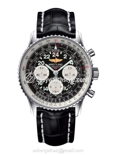Breitling Cosmonaute Stainless Steel / Black / Croco AB0210B4.BC36.743P Breitling Cosmonaute Stainless Steel / Black / Croco AB0210B4.BC36.743P