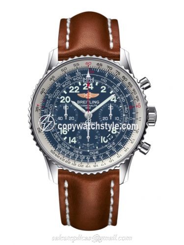 Breitling Cosmonaute Stainless Steel / Blue / Calf AB0210B4.C917.433X Breitling Cosmonaute Stainless Steel / Blue / Calf AB0210B4.C917.433X