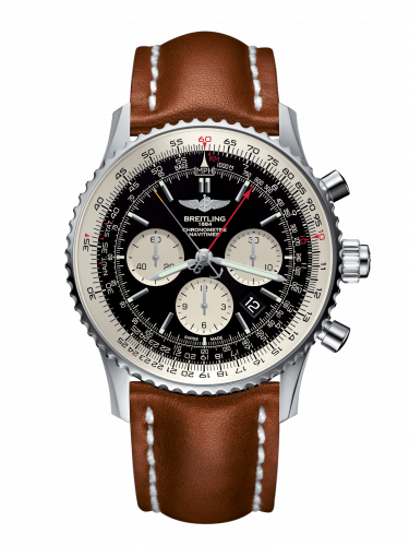 Breitling Navitimer Rattrapante Stainless Steel / Black / Calf / Folding AB031021/BF77/440X/A20D.1 Breitling Navitimer Rattrapante Stainless Steel / Black / Calf / Folding AB031021/BF77/440X/A20D.1