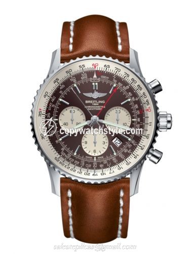 Breitling Navitimer Rattrapante Stainless Steel / Panamerican Bronze / Calf / Pin AB031021/Q615/439X/A20BA.1 Breitling Navitimer Rattrapante Stainless Steel / Panamerican Bronze / Calf / Pin AB031021/Q615/439X/A20BA.1