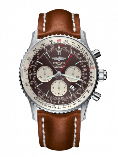 Breitling Navitimer Rattrapante Stainless Steel / Panamerican Bronze / Calf / Folding AB031021/Q615/440X/A20D.1 Breitling Navitimer Rattrapante Stainless Steel / Panamerican Bronze / Calf / Folding AB031021/Q615/440X/A20D.1