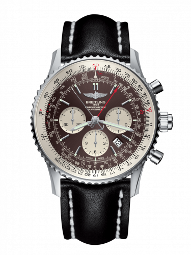 Breitling Navitimer Rattrapante Stainless Steel / Panamerican Bronze / Calf / Pin AB031021/Q615/441X/A20BA.1 Breitling Navitimer Rattrapante Stainless Steel / Panamerican Bronze / Calf / Pin AB031021/Q615/441X/A20BA.1