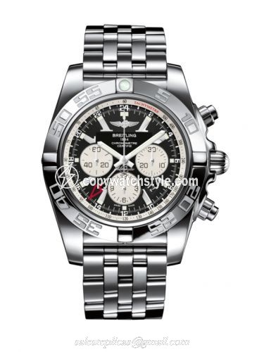 Breitling Chronomat 47 GMT Stainless Steel / Onyx Black / Bracelet AB041012.BA69.383A