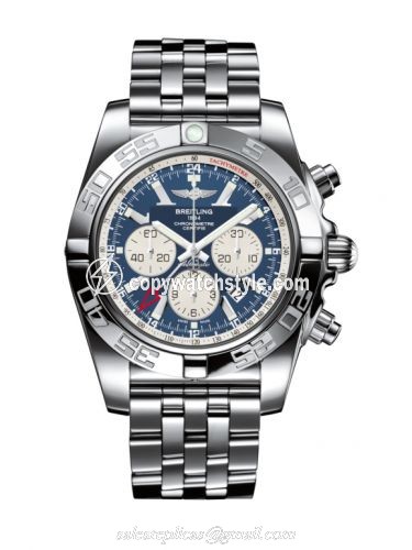 Breitling Chronomat 47 GMT Stainless Steel / Metallica Blue / AB041012.C834.383A Breitling Chronomat 47 GMT Stainless Steel / Metallica Blue / AB041012.C834.383A