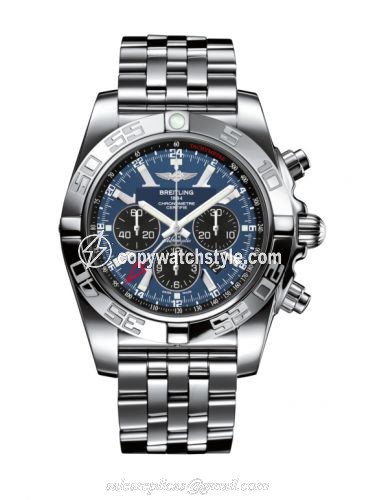 Breitling Chronomat 47 GMT Stainless Steel / Blackeye Blue AB041012.C835.383A
