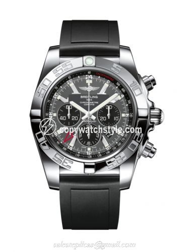 Breitling Chronomat 47 GMT Stainless Steel / Blackeye Gray / Rubber AB041012.F556.135S Breitling Chronomat 47 GMT Stainless Steel / Blackeye Gray / Rubber AB041012.F556.135S