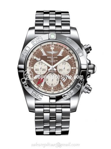 Breitling Chronomat 47 GMT Stainless Steel / Metallica Brown / Bracelet AB041012.Q586.383A Breitling Chronomat 47 GMT Stainless Steel / Metallica Brown / Bracelet AB041012.Q586.383A