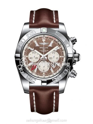 Breitling Chronomat 47 GMT Stainless Steel / Metallica Brown / Calf AB041012.Q586.443X Breitling Chronomat 47 GMT Stainless Steel / Metallica Brown / Calf AB041012.Q586.443X