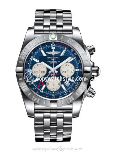 Breitling Chronomat 44 GMT Stainless Steel / Metallica Blue / Bracelet AB042011.C851.375A Breitling Chronomat 44 GMT Stainless Steel / Metallica Blue / Bracelet AB042011.C851.375A