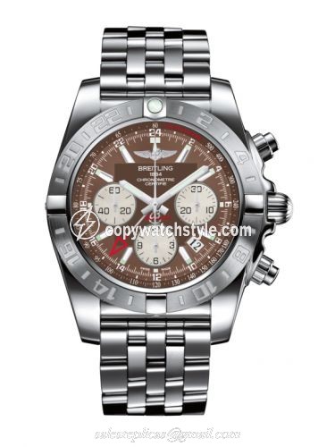 Breitling Chronomat 44 GMT Stainless Steel / Metallica Brown / Bracelet AB042011.Q589.375A