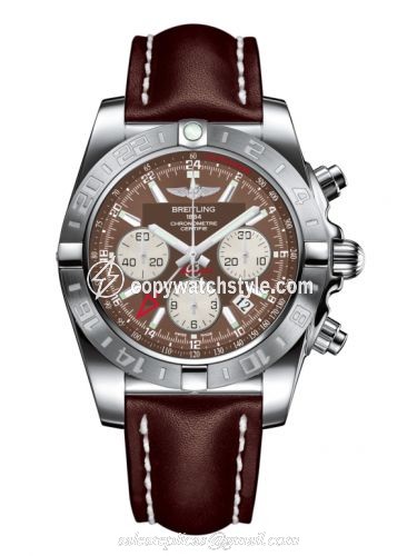 Breitling Chronomat 44 GMT Stainless Steel / Metallica Brown / Calf AB042011.Q589.437X