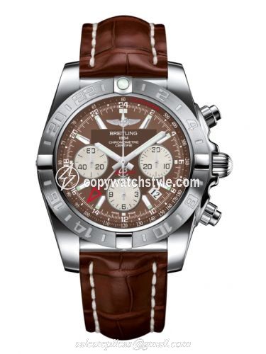 Breitling Chronomat 44 GMT Stainless Steel / Metallica Brown / Croco AB042011.Q589.737P Breitling Chronomat 44 GMT Stainless Steel / Metallica Brown / Croco AB042011.Q589.737P