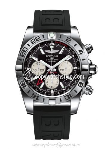 Breitling Chronomat 44 GMT Stainless Steel / Onyx Black / Rubber AB0420B9.BB56.152S