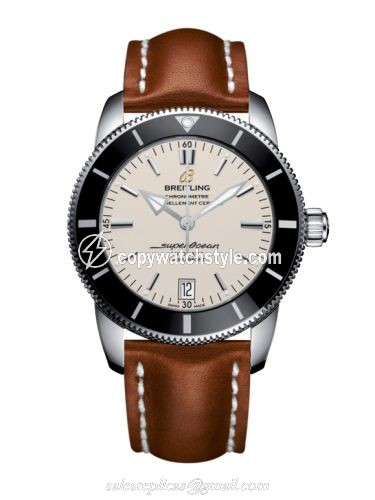 Breitling Superocean Heritage II 42 Stainless Steel / Black / Silver / Calf / Pin AB201012.G827.433X/A20BA.1 Breitling Superocean Heritage II 42 Stainless Steel / Black / Silver / Calf / Pin AB201012.G827.433X/A20BA.1