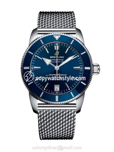 Breitling Superocean Heritage II 42 Stainless Steel / Blue / Blue / Bracelet AB2010161C1A1 Breitling Superocean Heritage II 42 Stainless Steel / Blue / Blue / Bracelet AB2010161C1A1