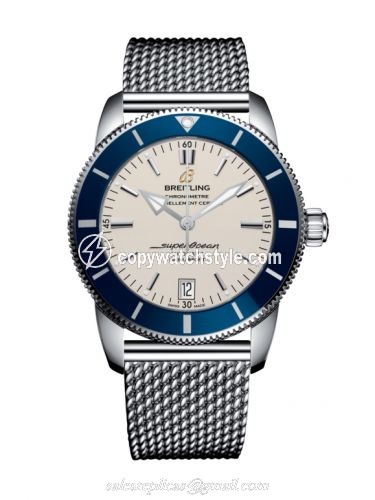 Breitling Superocean Heritage II 42 Stainless Steel / Blue / Silver / Bracelet AB201016/G827/154A