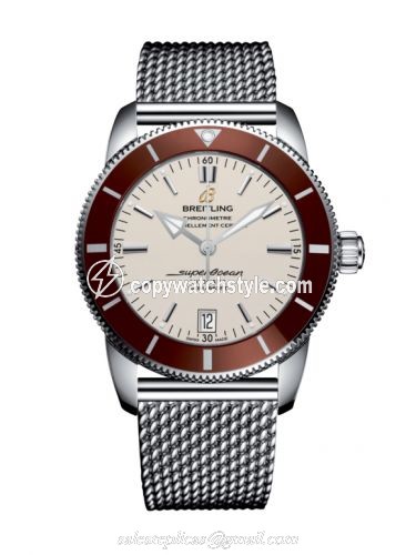 Breitling Superocean Heritage II 42 Stainless Steel / Bronze / Silver / Milanese AB201033.G827.154A