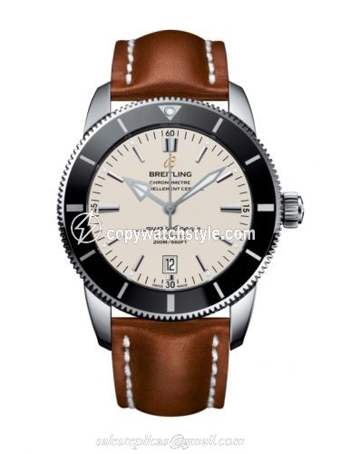 Breitling Superocean Heritage II 46 Stainless Steel / Black / Silver / Calf / Pin AB202012/G828/439X/A20BA.1 Breitling Superocean Heritage II 46 Stainless Steel / Black / Silver / Calf / Pin AB202012/G828/439X/A20BA.1