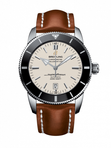Breitling Superocean Heritage II 46 Stainless Steel / Black / Silver / Calf / Folding AB202012/G828/440X/A20D.1