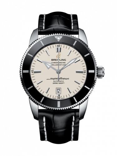 Breitling Superocean Heritage II 46 Stainless Steel / Black / Silver / Croco / Folding AB202012/G828/761P/A20D.1