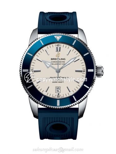Breitling Superocean Heritage II 46 Stainless Steel / Blue / Silver / Rubber / Folding AB202016/G828/205S/A20D.2