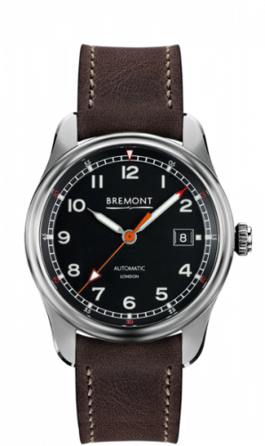Bremont Airco Mach 1 Stainless Steel / Black / Calf AIRCO MACH 1/BK Bremont Airco Mach 1 Stainless Steel / Black / Calf AIRCO MACH 1/BK