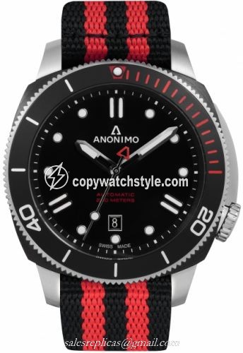 Anonimo Nautilo Automatic Stainless Steel / DLC / Black / NATO AM-1002.01.001.A11 Anonimo Nautilo Automatic Stainless Steel / DLC / Black / NATO AM-1002.01.001.A11