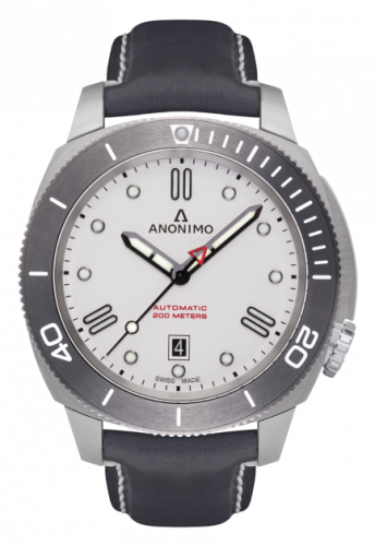 Anonimo Nautilo Automatic Stainless Steel / White / Leather AM-1002.04.003.A04 Anonimo Nautilo Automatic Stainless Steel / White / Leather AM-1002.04.003.A04