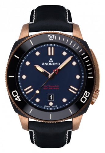Anonimo Nautilo Automatic Bronze / DLC / Blue / Leather AM-1002.08.005.A05 Anonimo Nautilo Automatic Bronze / DLC / Blue / Leather AM-1002.08.005.A05