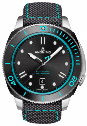 Anonimo Nautilo Automatic Stainless Steel / DLC / Black / Canvas AM-1002.13.113.T34