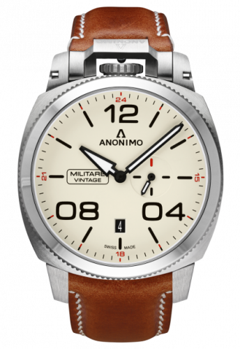 Anonimo Militare Automatic Stainless Steel / Cream / Leather AM-1021.01.001.A02 Anonimo Militare Automatic Stainless Steel / Cream / Leather AM-1021.01.001.A02