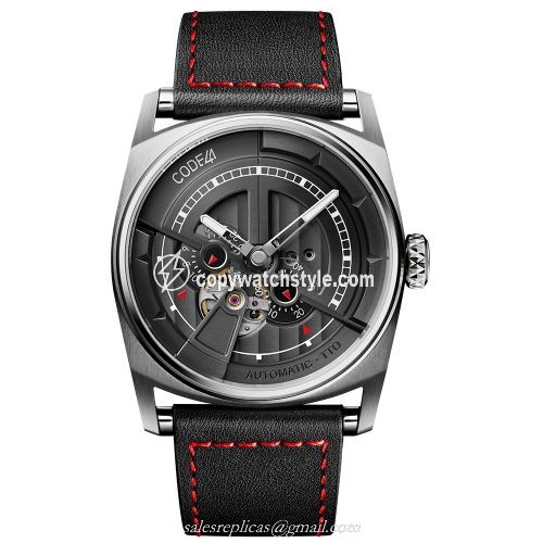 CODE41 Anomaly-01 Stainless Steel / Black AN01-IN-BK-ST-LEA-COU-SP CODE41 Anomaly-01 Stainless Steel / Black AN01-IN-BK-ST-LEA-COU-SP