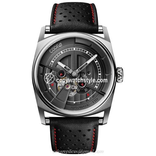 CODE41 Anomaly-01 Stainless Steel / Black AN01-IN-BK-ST-LEA-PER-COU-SP CODE41 Anomaly-01 Stainless Steel / Black AN01-IN-BK-ST-LEA-PER-COU-SP