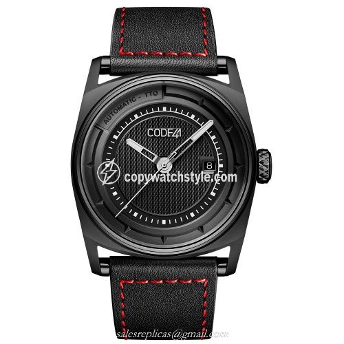 CODE41 Anomaly-02 Black PVD / Black AN02-BK-ST-LEA-COU-SP